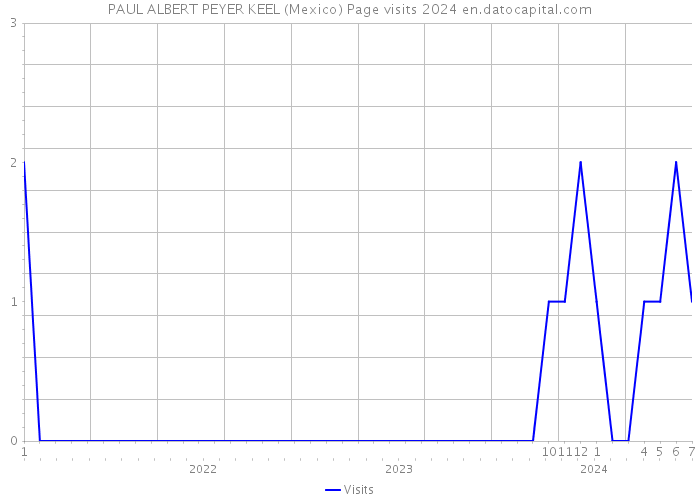 PAUL ALBERT PEYER KEEL (Mexico) Page visits 2024 