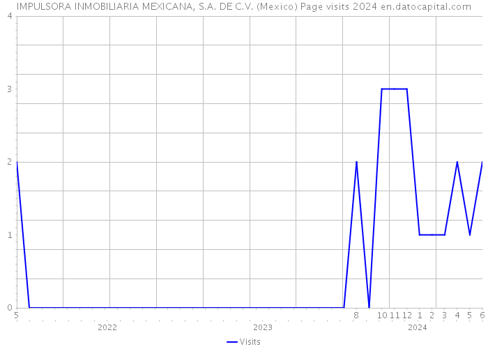 IMPULSORA INMOBILIARIA MEXICANA, S.A. DE C.V. (Mexico) Page visits 2024 