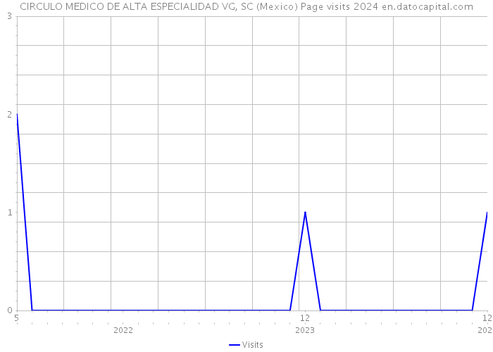 CIRCULO MEDICO DE ALTA ESPECIALIDAD VG, SC (Mexico) Page visits 2024 