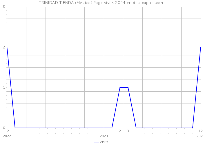 TRINIDAD TIENDA (Mexico) Page visits 2024 