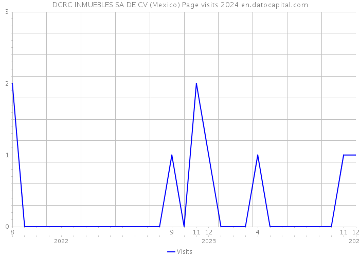 DCRC INMUEBLES SA DE CV (Mexico) Page visits 2024 