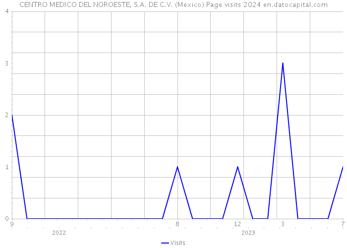 CENTRO MEDICO DEL NOROESTE, S.A. DE C.V. (Mexico) Page visits 2024 