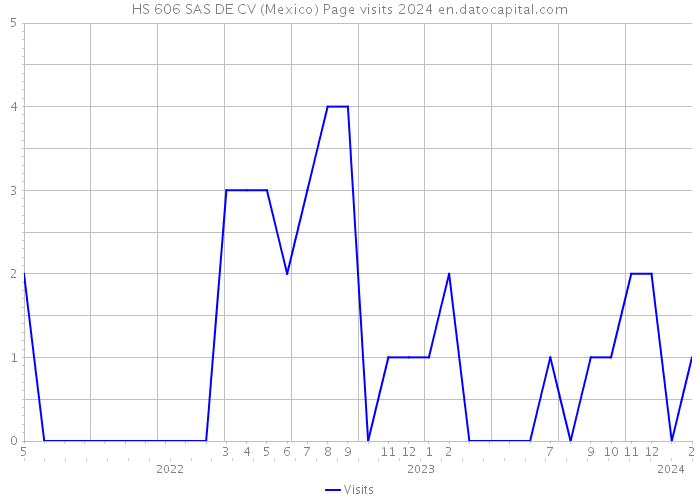 HS 606 SAS DE CV (Mexico) Page visits 2024 