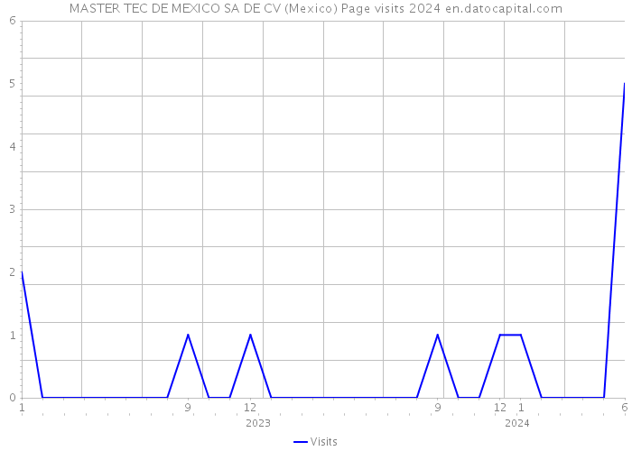 MASTER TEC DE MEXICO SA DE CV (Mexico) Page visits 2024 