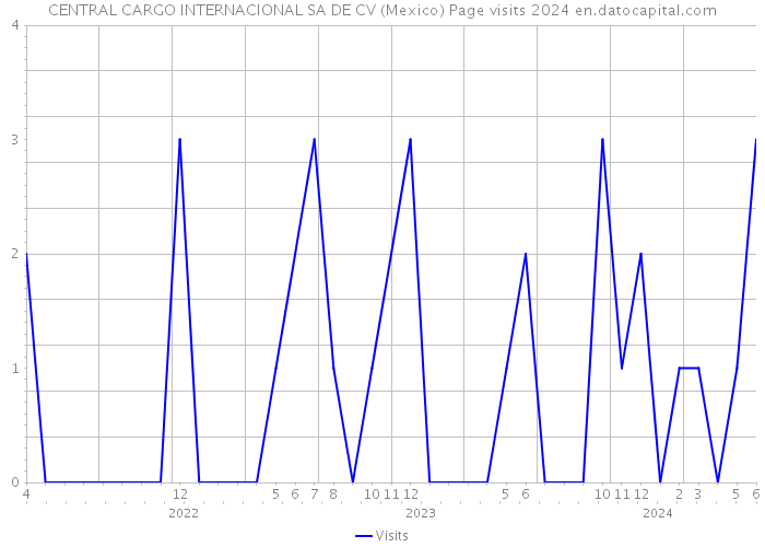 CENTRAL CARGO INTERNACIONAL SA DE CV (Mexico) Page visits 2024 