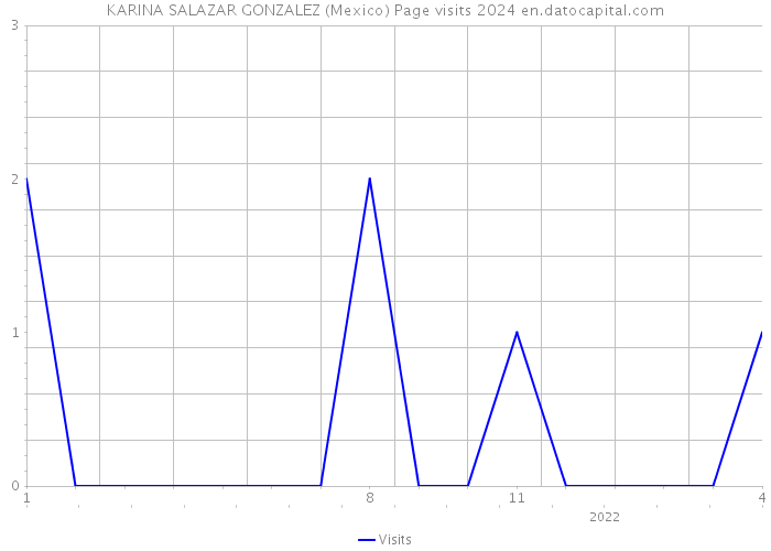 KARINA SALAZAR GONZALEZ (Mexico) Page visits 2024 