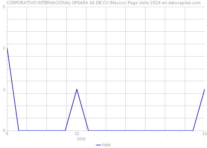 CORPORATIVO INTERNACIONAL OPSARA SA DE CV (Mexico) Page visits 2024 