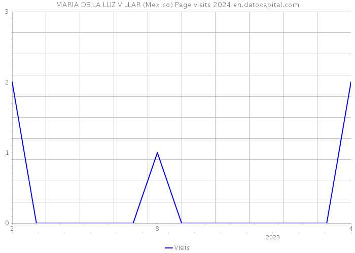 MARIA DE LA LUZ VILLAR (Mexico) Page visits 2024 