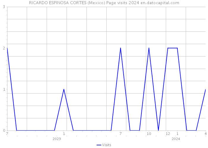 RICARDO ESPINOSA CORTES (Mexico) Page visits 2024 