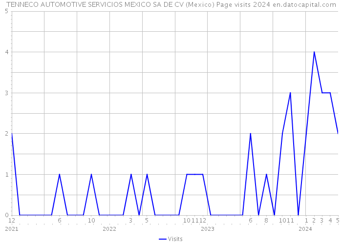 TENNECO AUTOMOTIVE SERVICIOS MEXICO SA DE CV (Mexico) Page visits 2024 