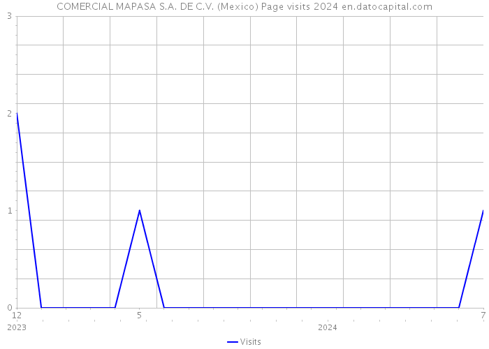 COMERCIAL MAPASA S.A. DE C.V. (Mexico) Page visits 2024 