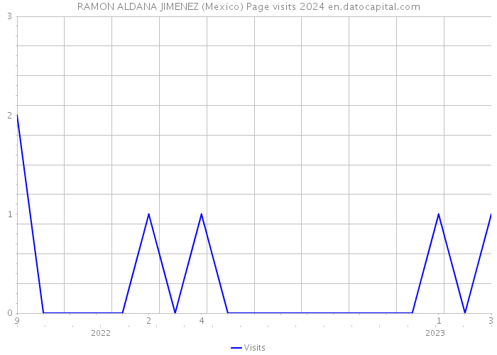 RAMON ALDANA JIMENEZ (Mexico) Page visits 2024 
