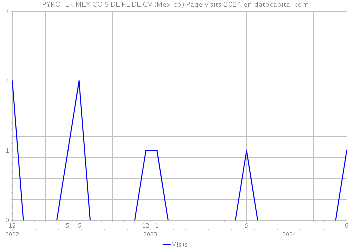 PYROTEK MEXICO S DE RL DE CV (Mexico) Page visits 2024 