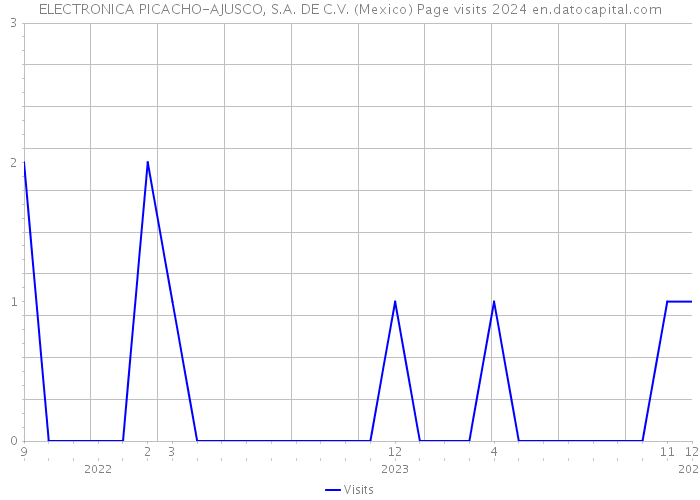 ELECTRONICA PICACHO-AJUSCO, S.A. DE C.V. (Mexico) Page visits 2024 