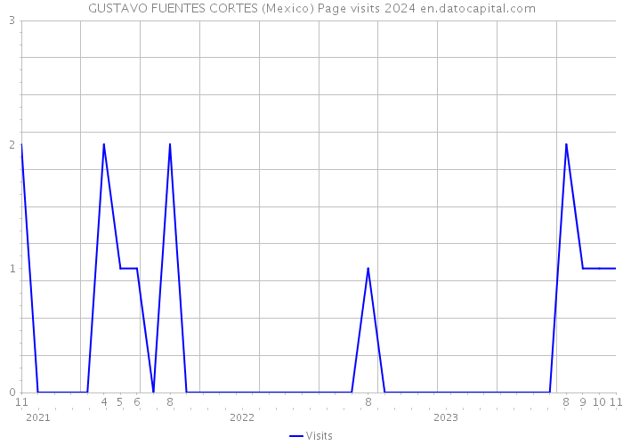 GUSTAVO FUENTES CORTES (Mexico) Page visits 2024 