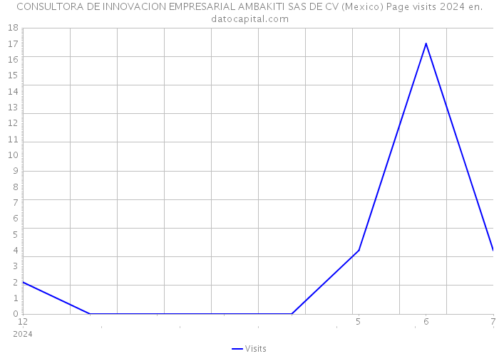 CONSULTORA DE INNOVACION EMPRESARIAL AMBAKITI SAS DE CV (Mexico) Page visits 2024 