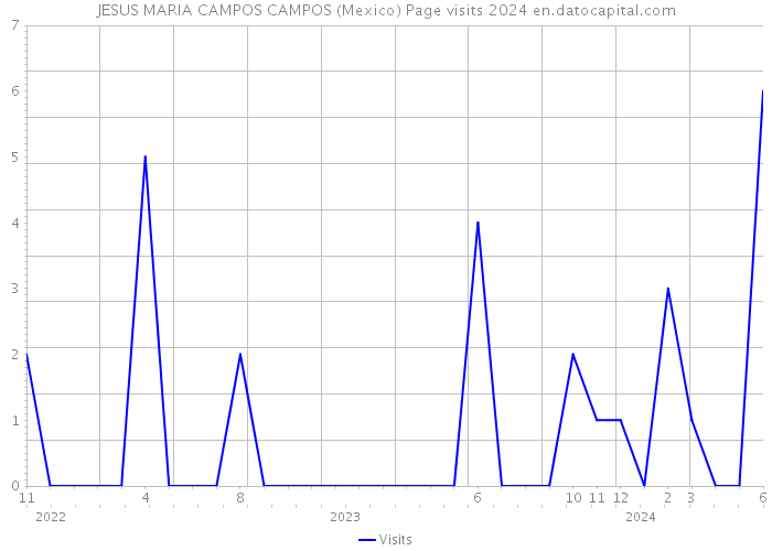 JESUS MARIA CAMPOS CAMPOS (Mexico) Page visits 2024 