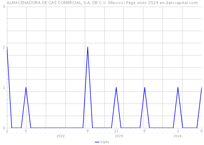 ALMACENADORA DE GAS COMERCIAL, S.A. DE C.V. (Mexico) Page visits 2024 