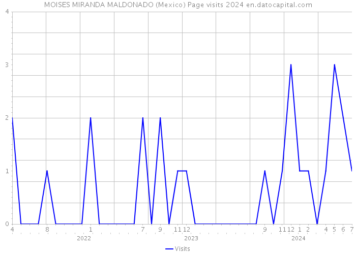 MOISES MIRANDA MALDONADO (Mexico) Page visits 2024 
