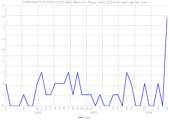 CORPORATIVO ROIS CUTS SAS (Mexico) Page visits 2024 