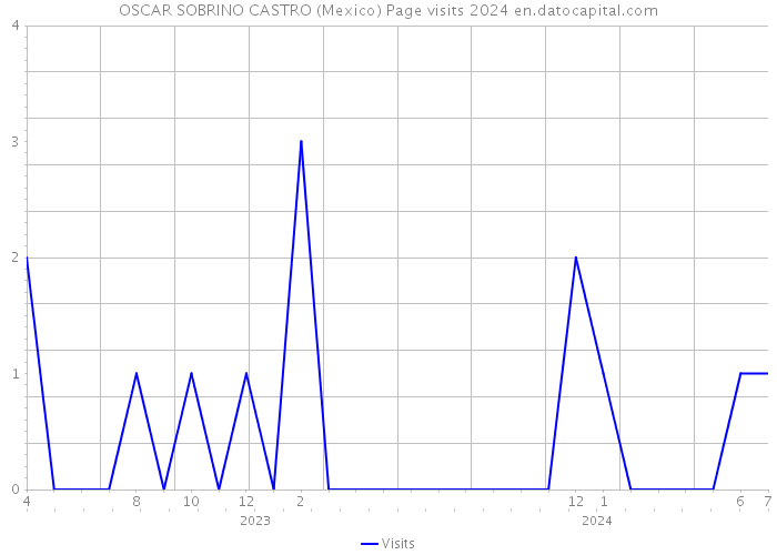 OSCAR SOBRINO CASTRO (Mexico) Page visits 2024 