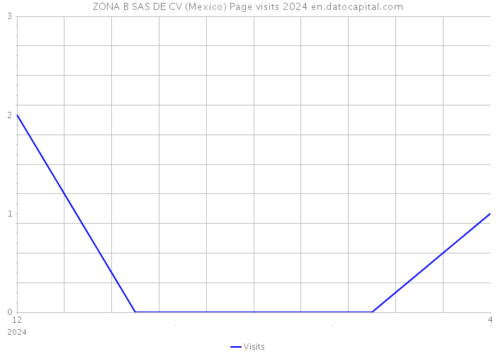 ZONA B SAS DE CV (Mexico) Page visits 2024 