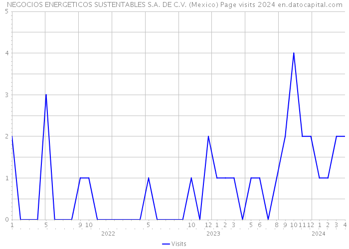 NEGOCIOS ENERGETICOS SUSTENTABLES S.A. DE C.V. (Mexico) Page visits 2024 