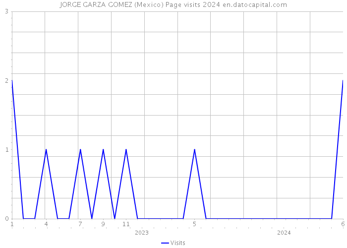 JORGE GARZA GOMEZ (Mexico) Page visits 2024 