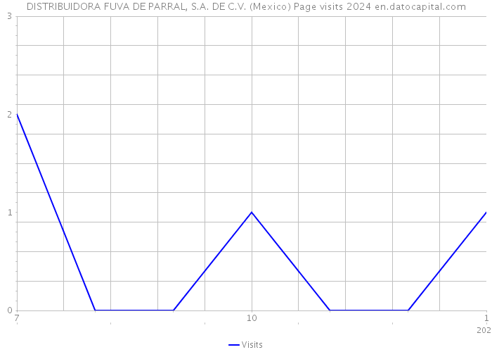 DISTRIBUIDORA FUVA DE PARRAL, S.A. DE C.V. (Mexico) Page visits 2024 