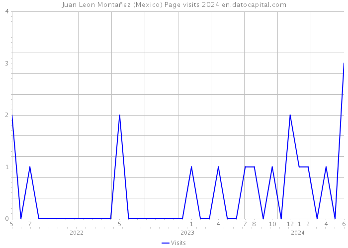 Juan Leon Montañez (Mexico) Page visits 2024 