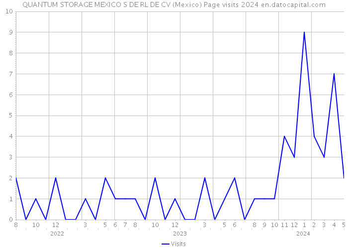 QUANTUM STORAGE MEXICO S DE RL DE CV (Mexico) Page visits 2024 