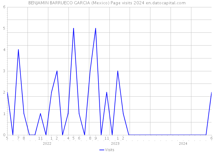 BENJAMIN BARRUECO GARCIA (Mexico) Page visits 2024 