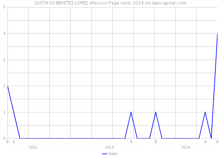 GUSTAVO BENITEZ LOPEZ (Mexico) Page visits 2024 