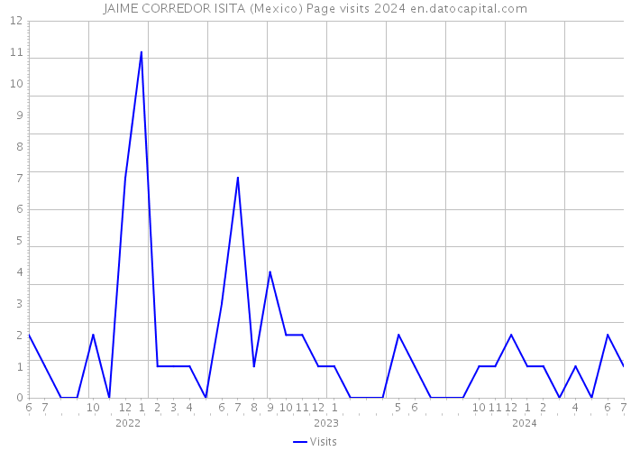 JAIME CORREDOR ISITA (Mexico) Page visits 2024 