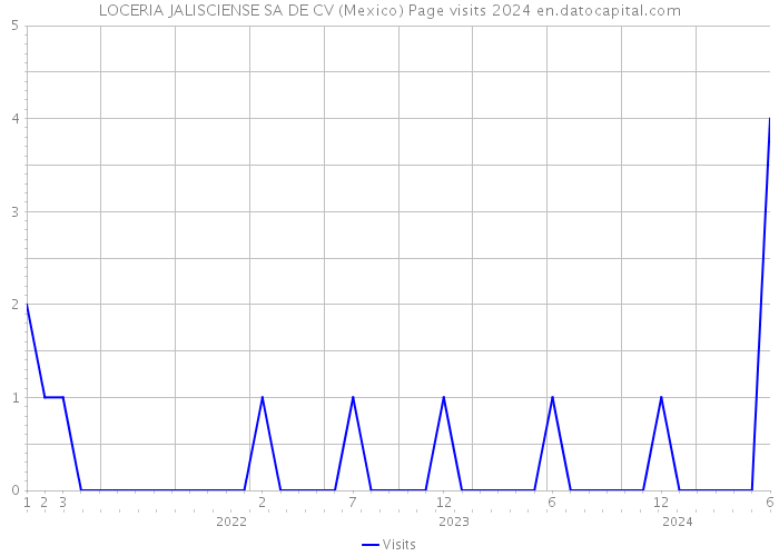 LOCERIA JALISCIENSE SA DE CV (Mexico) Page visits 2024 