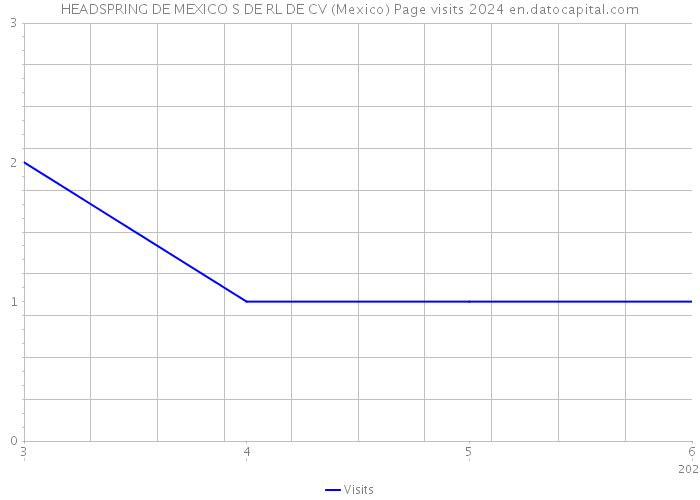 HEADSPRING DE MEXICO S DE RL DE CV (Mexico) Page visits 2024 