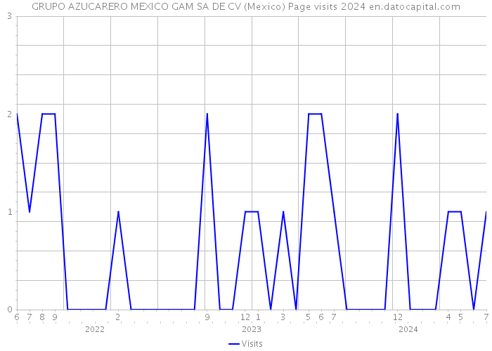 GRUPO AZUCARERO MEXICO GAM SA DE CV (Mexico) Page visits 2024 