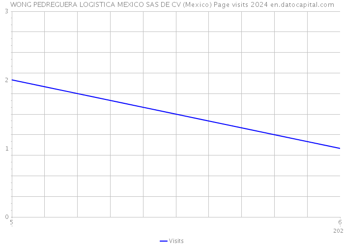 WONG PEDREGUERA LOGISTICA MEXICO SAS DE CV (Mexico) Page visits 2024 