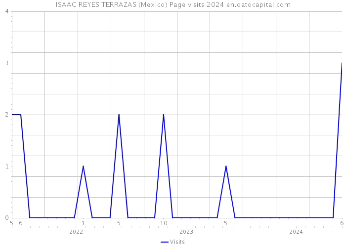 ISAAC REYES TERRAZAS (Mexico) Page visits 2024 