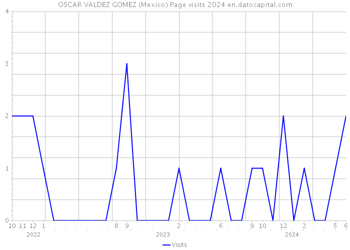OSCAR VALDEZ GOMEZ (Mexico) Page visits 2024 