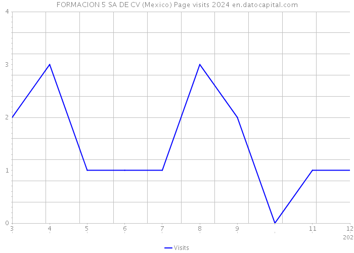 FORMACION 5 SA DE CV (Mexico) Page visits 2024 