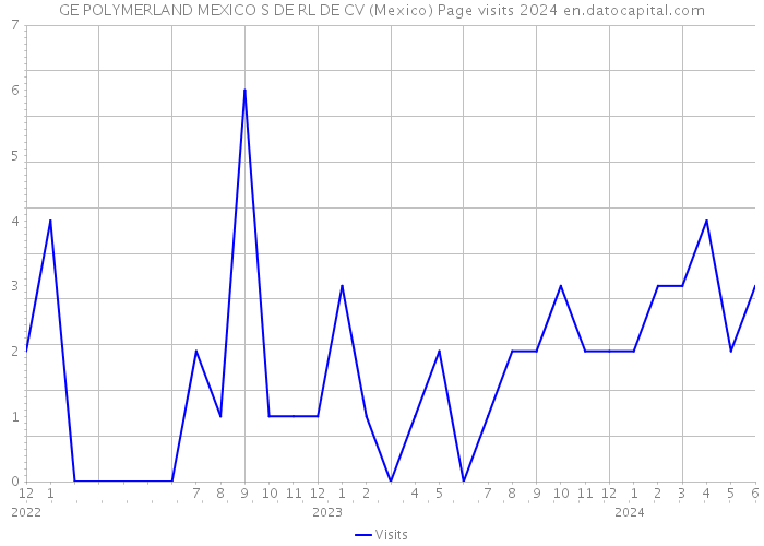 GE POLYMERLAND MEXICO S DE RL DE CV (Mexico) Page visits 2024 