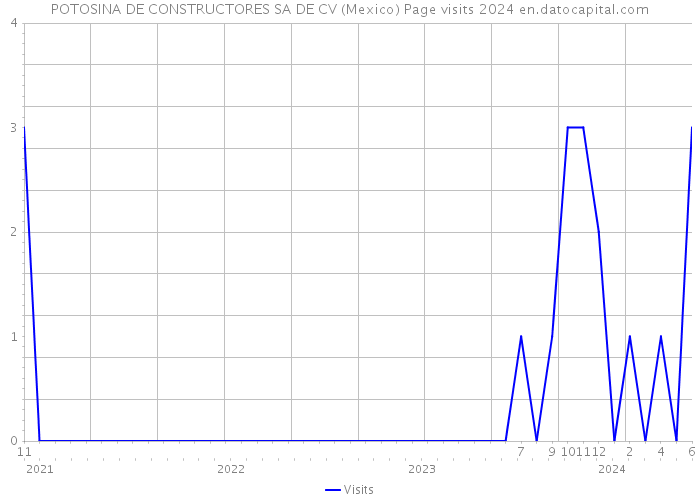 POTOSINA DE CONSTRUCTORES SA DE CV (Mexico) Page visits 2024 