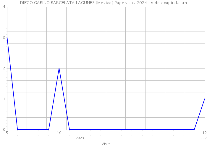 DIEGO GABINO BARCELATA LAGUNES (Mexico) Page visits 2024 
