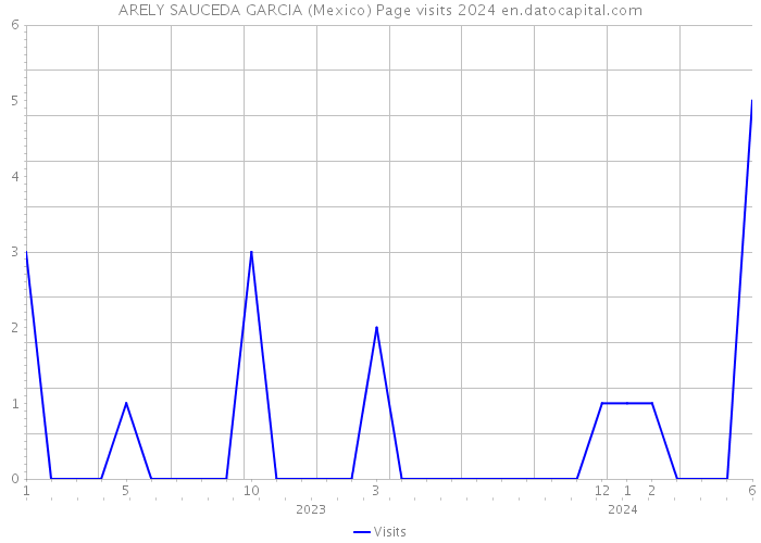 ARELY SAUCEDA GARCIA (Mexico) Page visits 2024 