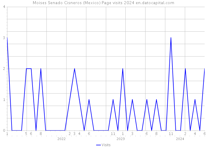 Moises Senado Cisneros (Mexico) Page visits 2024 