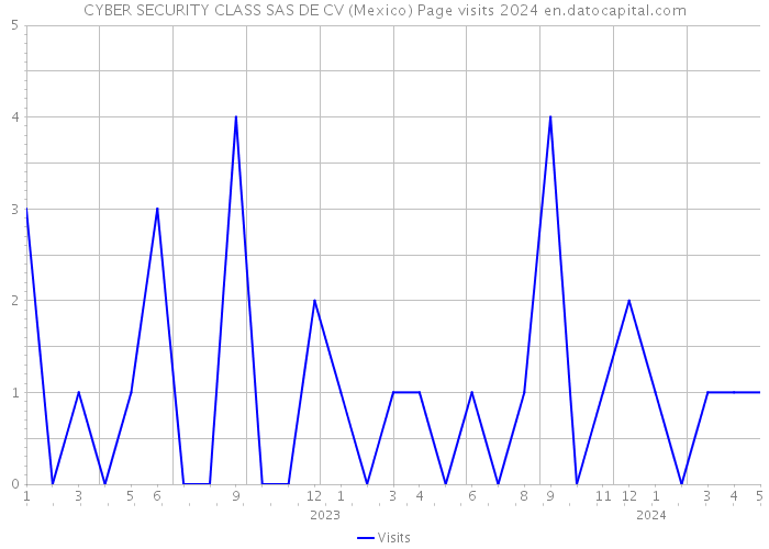 CYBER SECURITY CLASS SAS DE CV (Mexico) Page visits 2024 