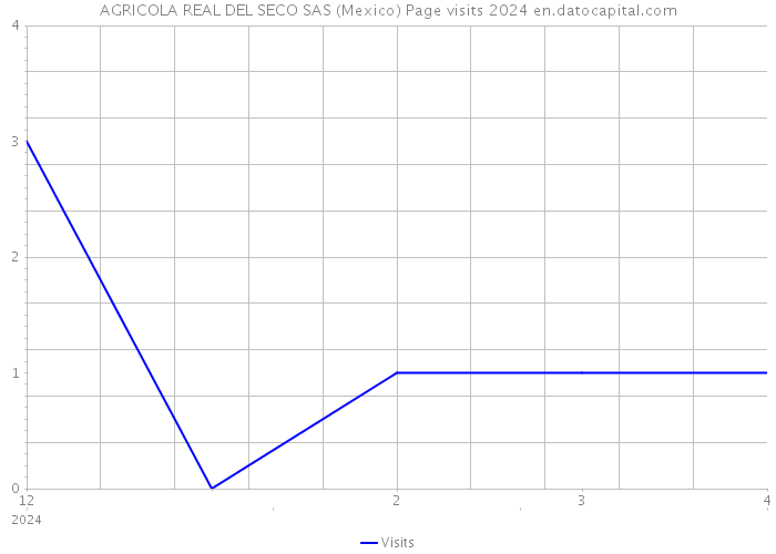 AGRICOLA REAL DEL SECO SAS (Mexico) Page visits 2024 