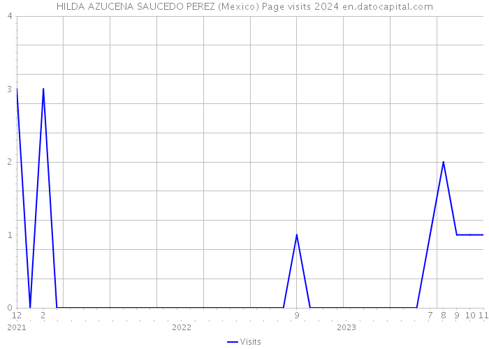 HILDA AZUCENA SAUCEDO PEREZ (Mexico) Page visits 2024 
