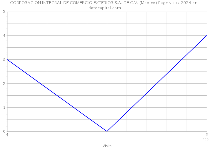 CORPORACION INTEGRAL DE COMERCIO EXTERIOR S.A. DE C.V. (Mexico) Page visits 2024 